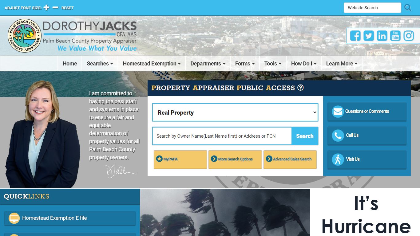 Property Appraiser, Palm Beach County, Florida, USA